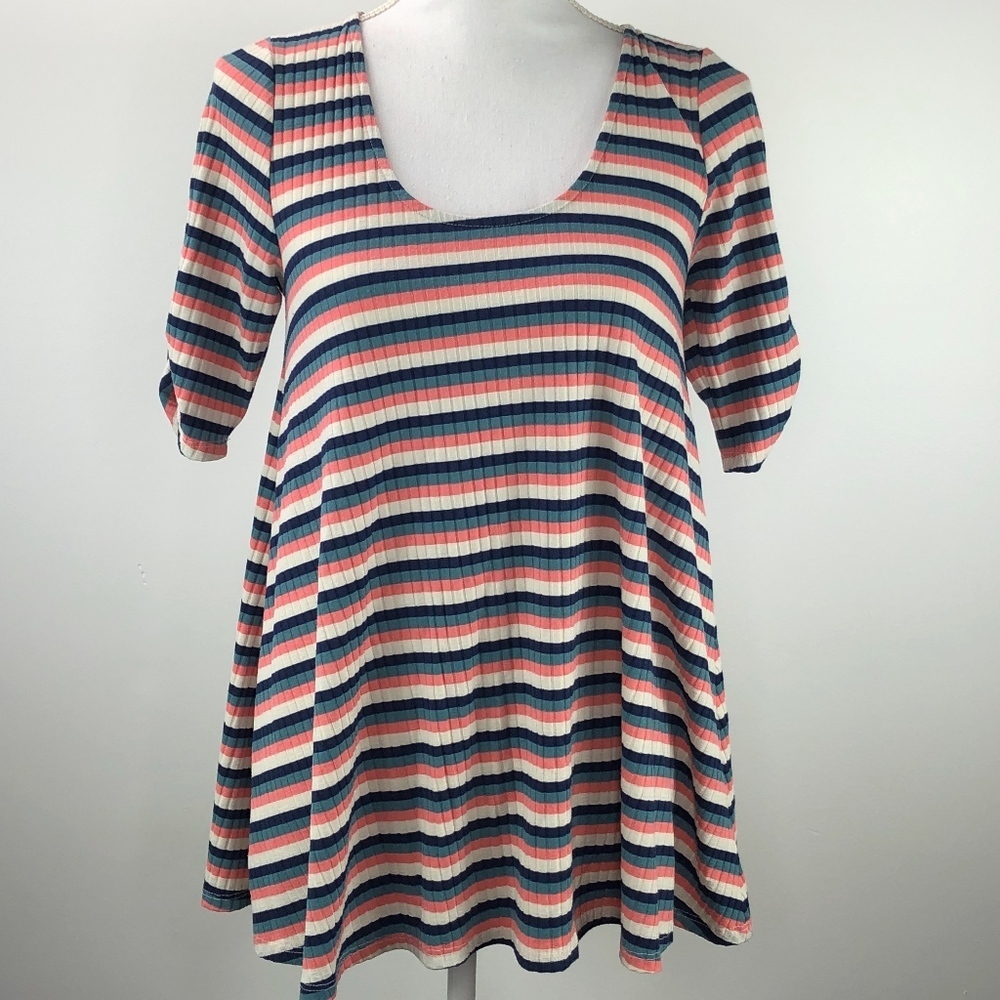 Anthropologie Puella Ribbed Striped T shirt S